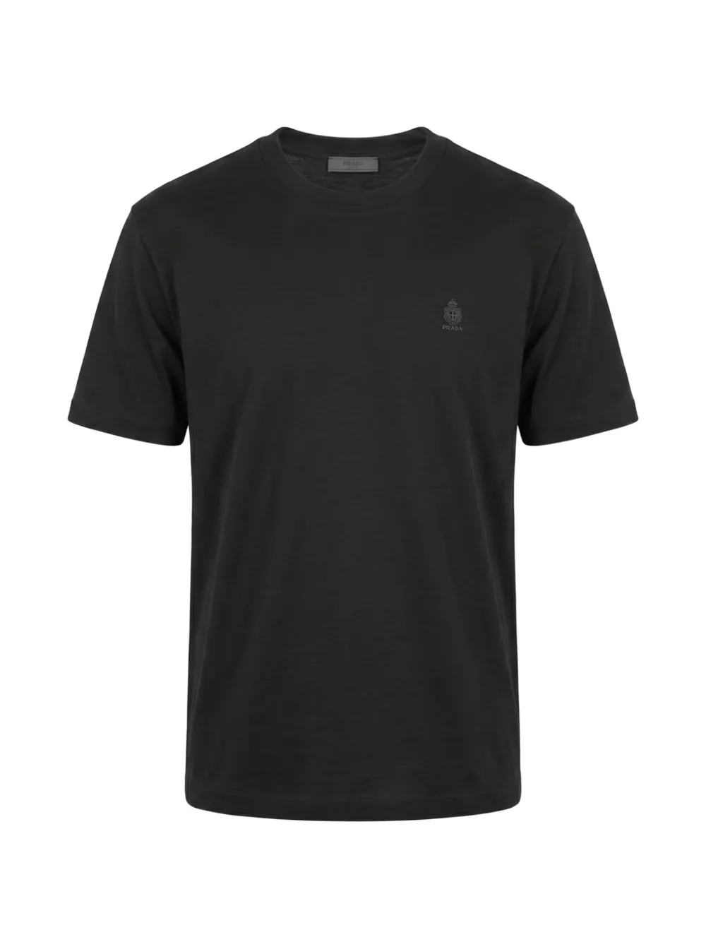 Prada logo-print cotton T-shirt - Schwarz