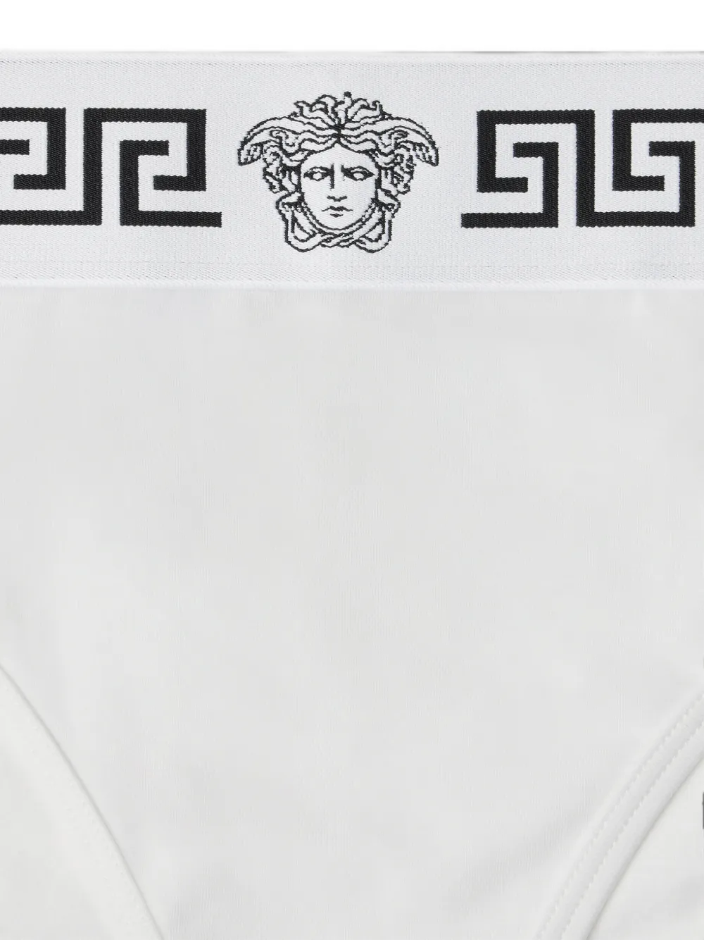 Versace Slip van katoenen jersey Wit