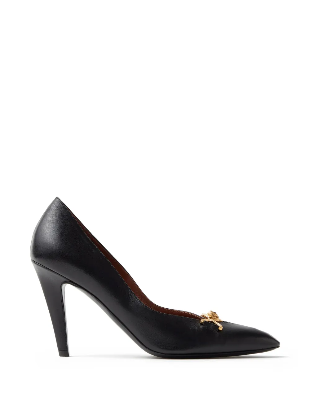Versace Pumps Clelia in nappa 90mm - Nero