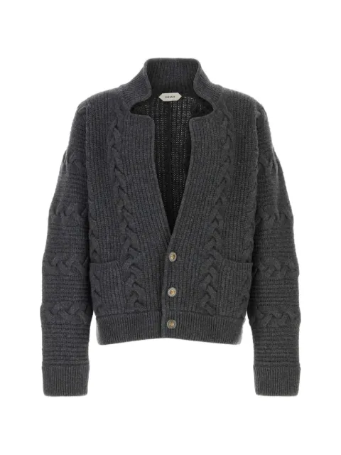 Versace wool & cashmere knit cardigan