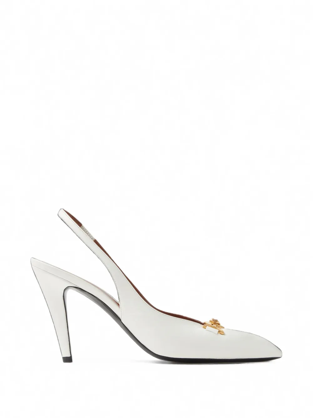 Versace Clelia nappa slingbacks 90 mm - Bianco