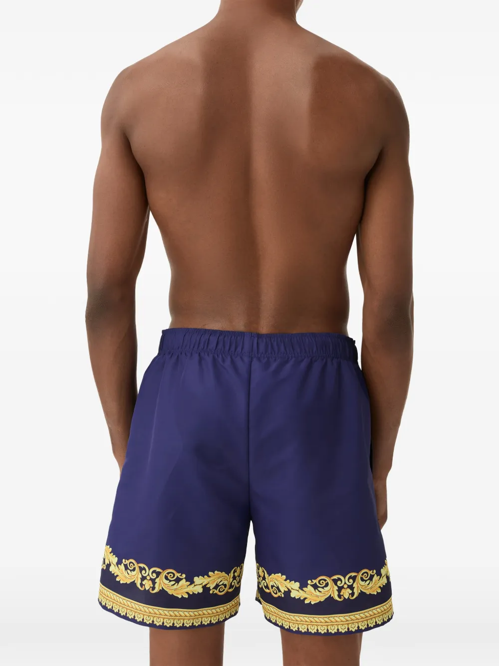 Versace Zwembroek met print Paars