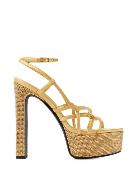 Versace sandales Medusa à ornements en cristal