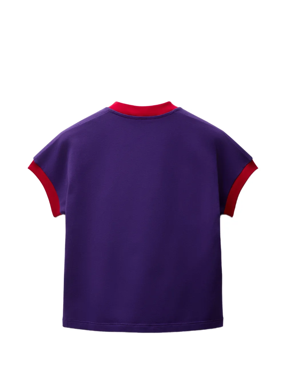 Versace Stretch-katoenen-jersey T-shirt Paars