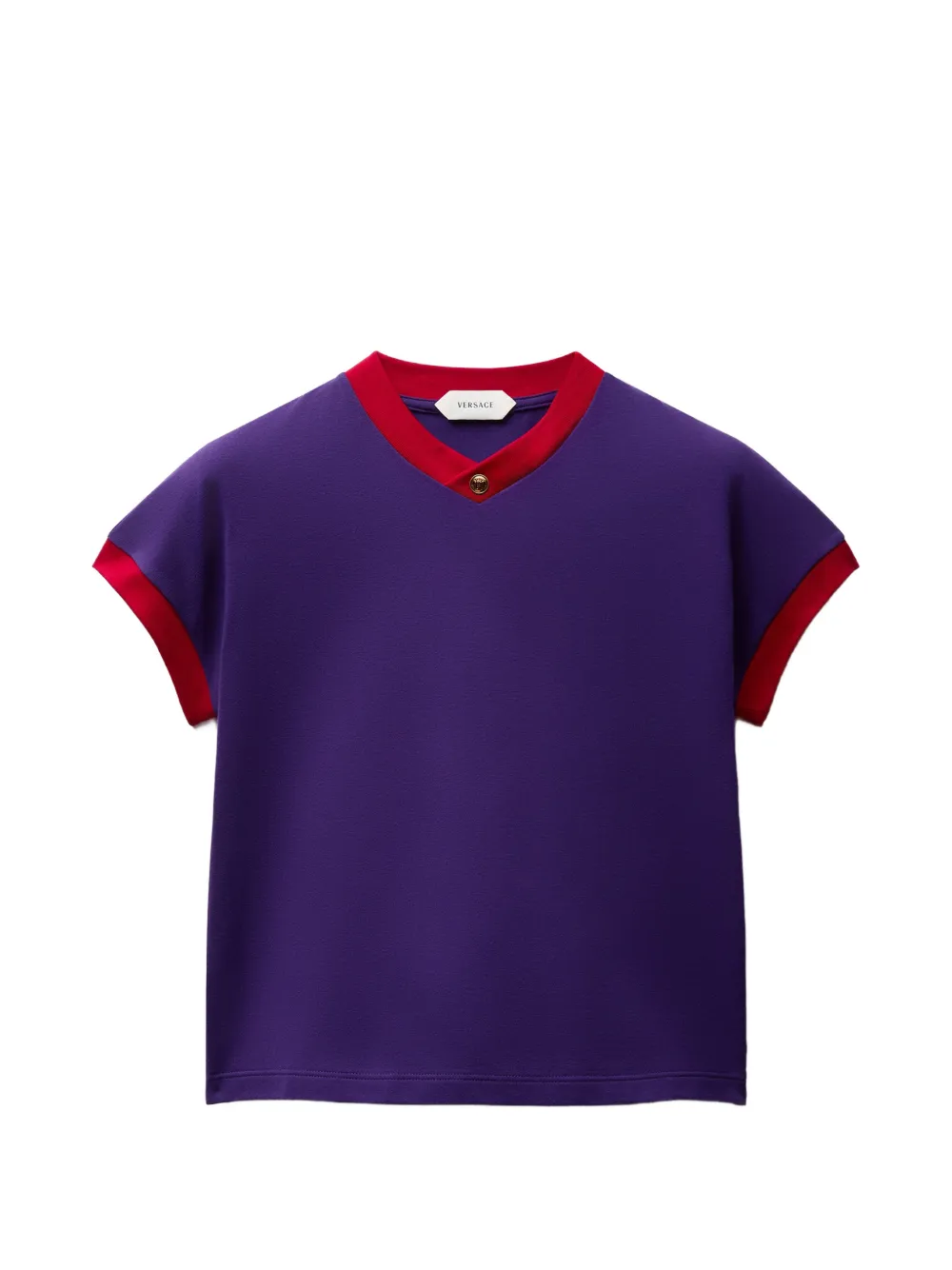 Versace stretch cotton-jersey T-shirt - Viola