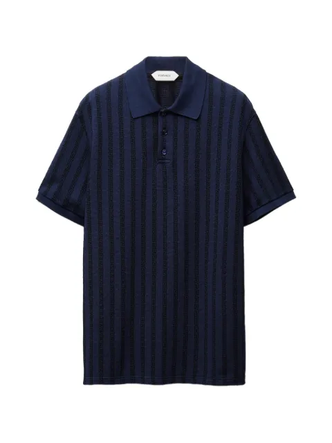 Versace jacquard cotton piqué polo
