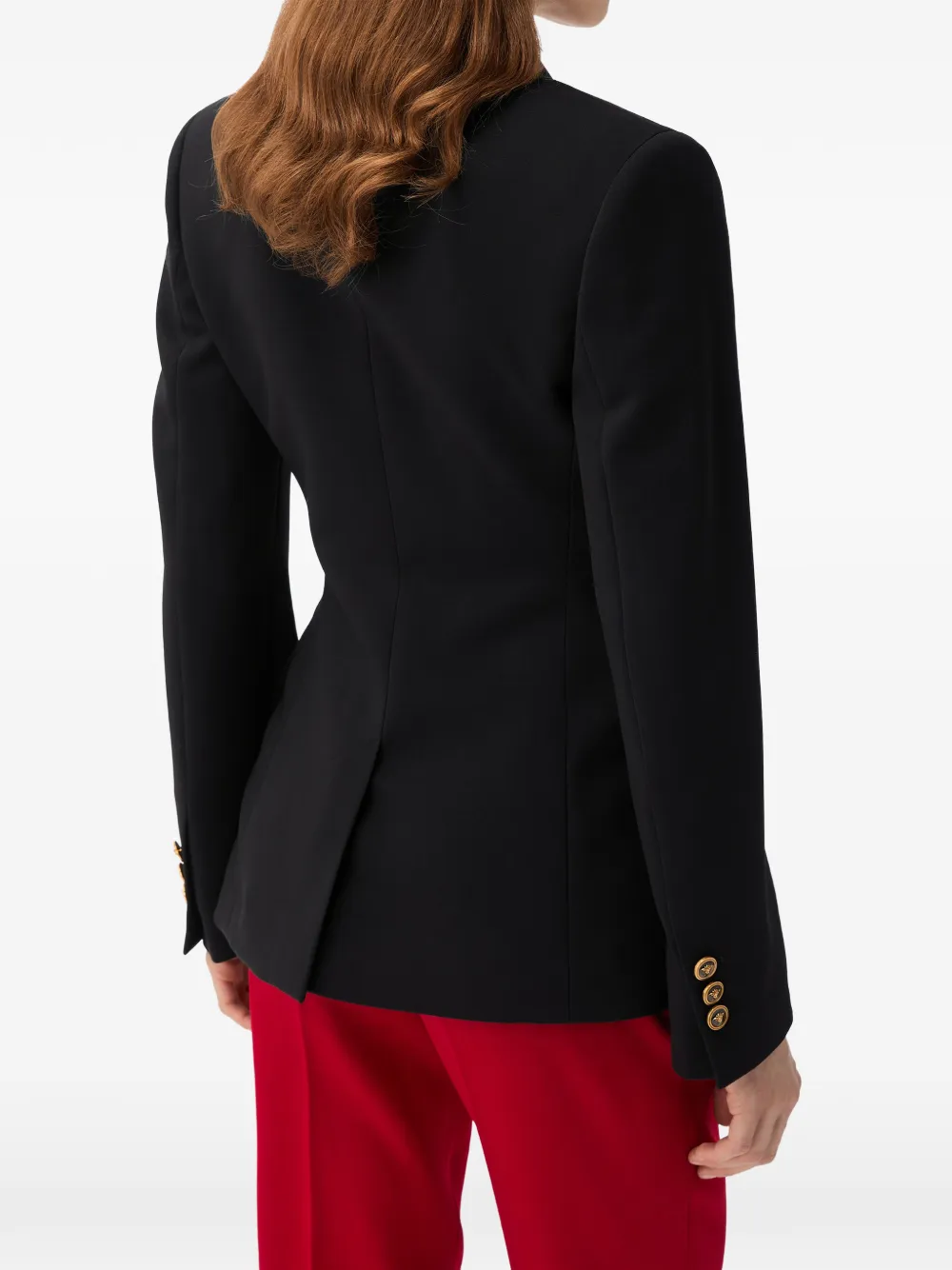 Versace Wollen blazer Zwart