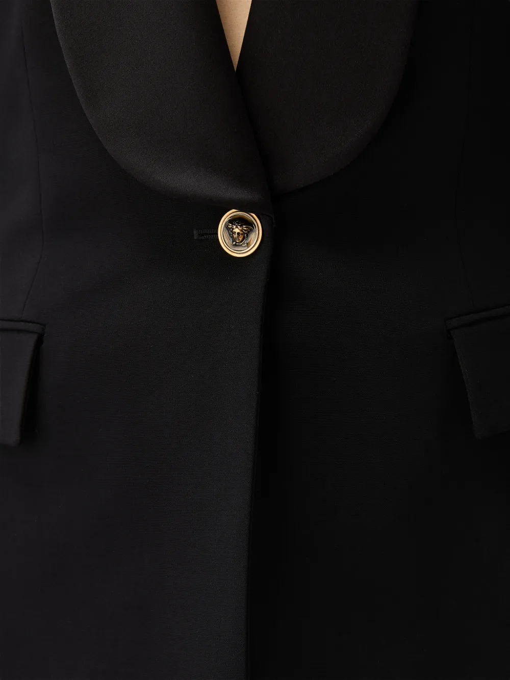 Versace Wollen blazer Zwart