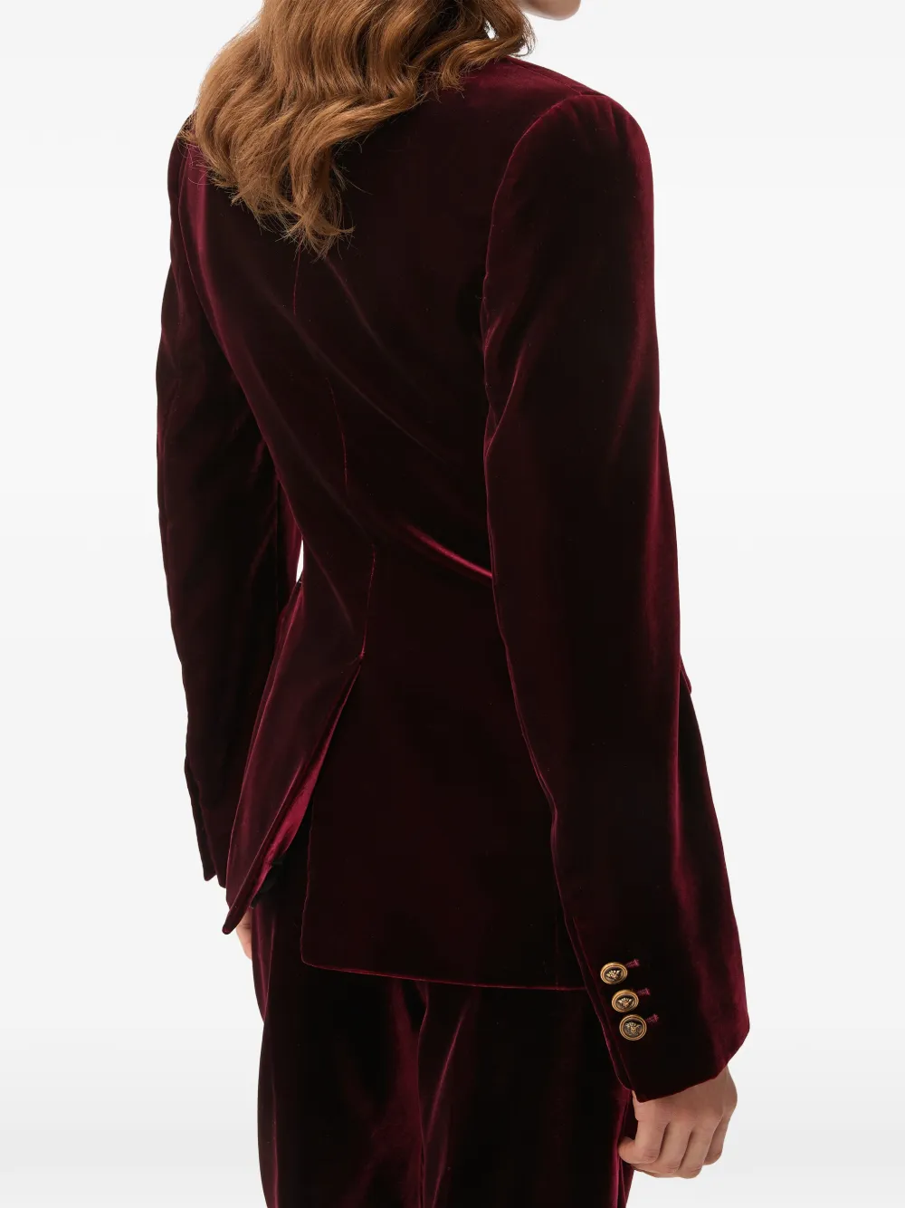 Versace Viscose fluwelen blazer Rood