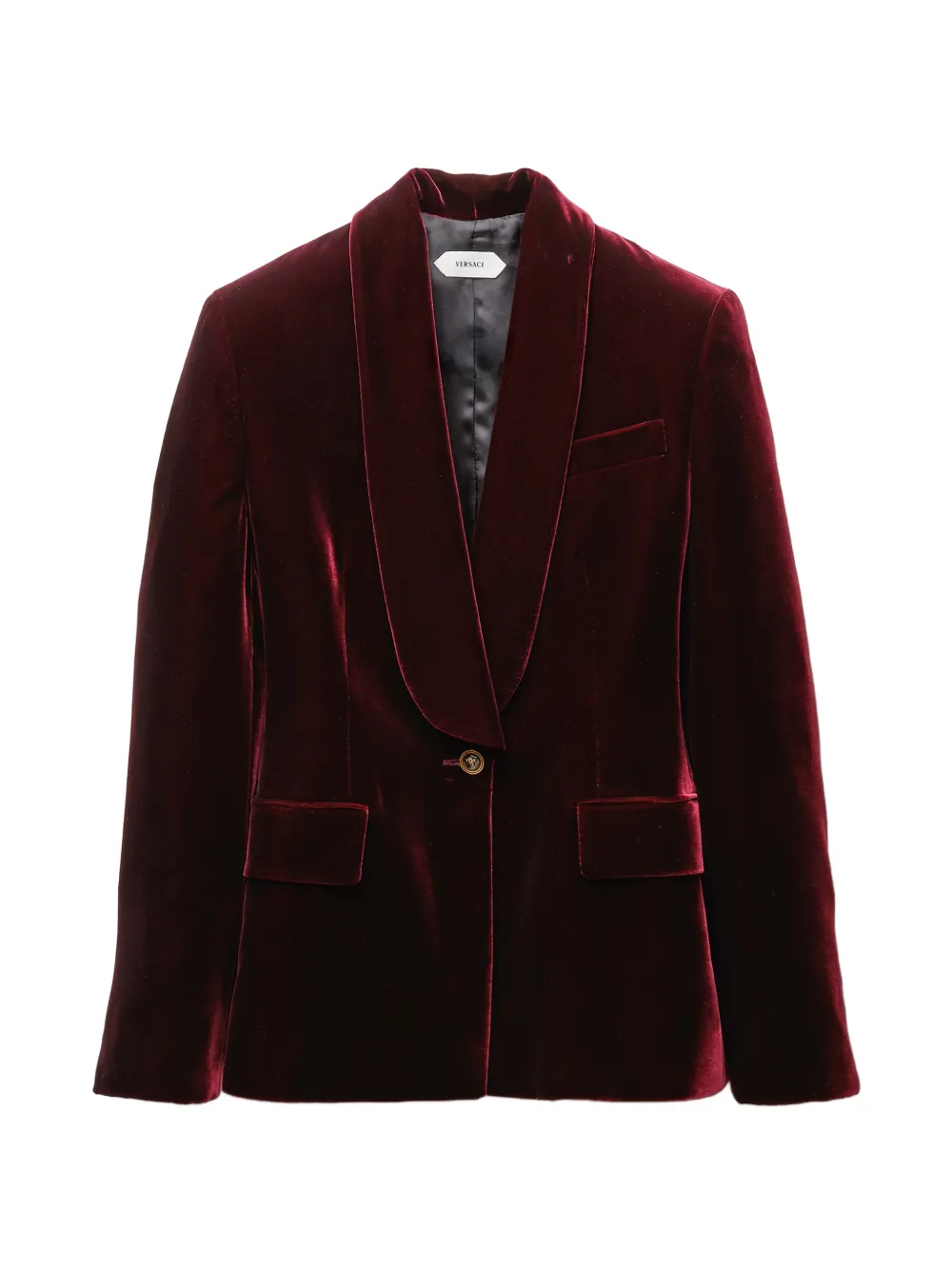 Versace Blazer in velluto di viscosa - Rosso