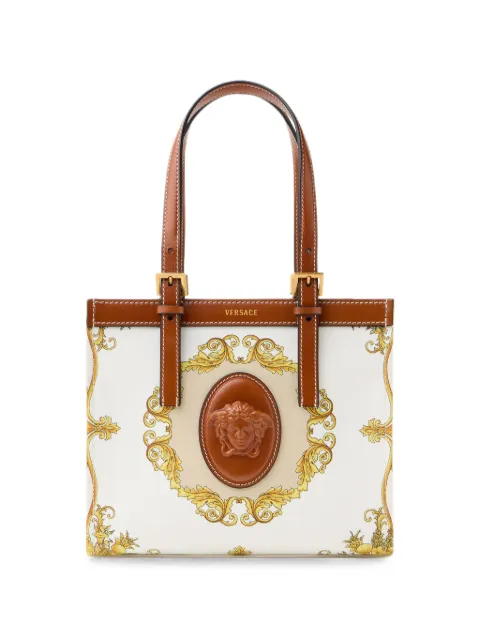 Versace Rivière printed mini canvas tote