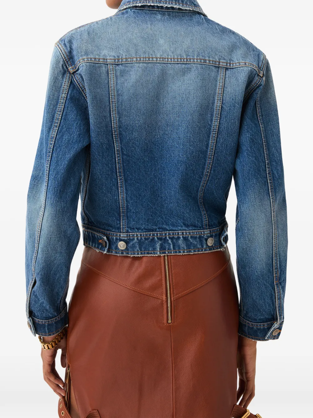 Versace Denim Blouson in Blue, view 2
