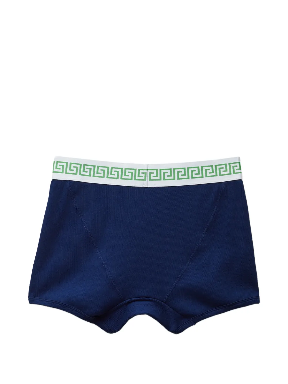 Versace Geribbelde katoenen boxershorts Blauw