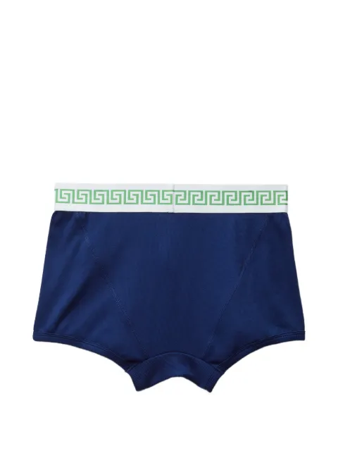 Versace Gerippte Badehose aus Baumwolljersey