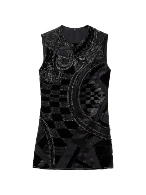 Versace Besticktes Minikleid aus Satin