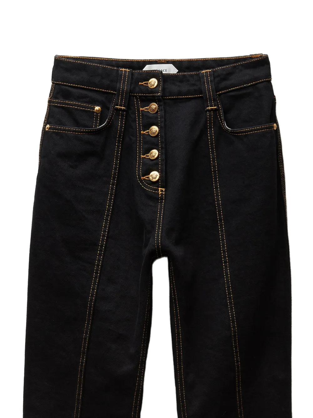 Versace High-waist jeans Zwart