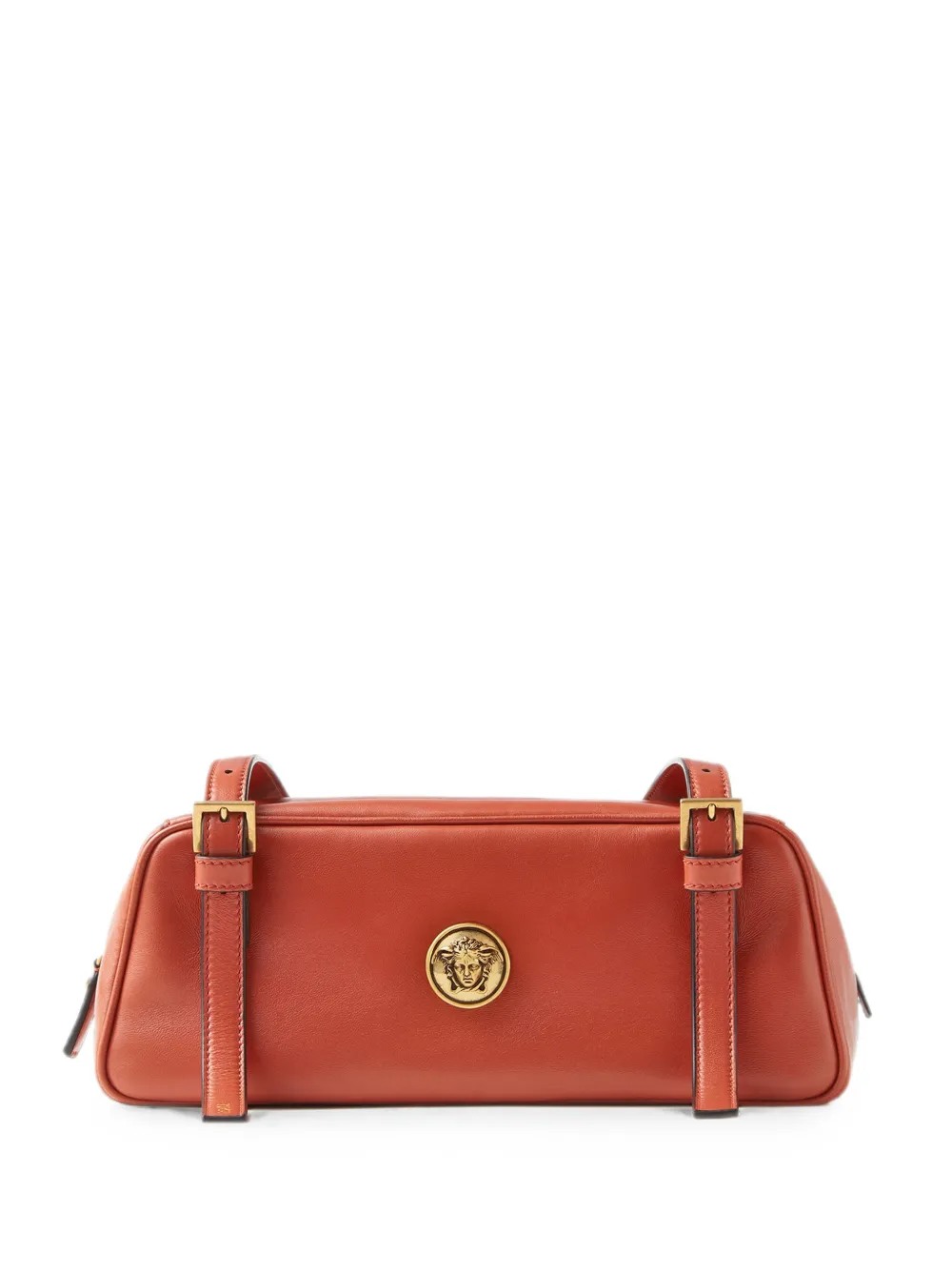 Versace Emblème nappa bowling bag - Arancione