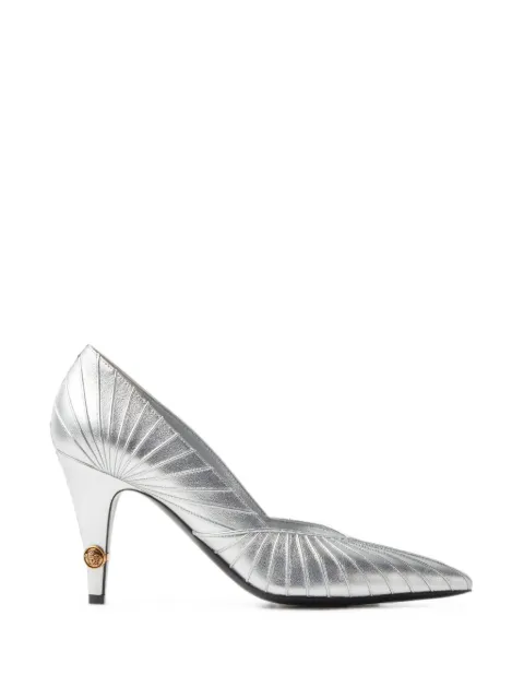 Versace Gianni metallic nappa pumps 90 mm