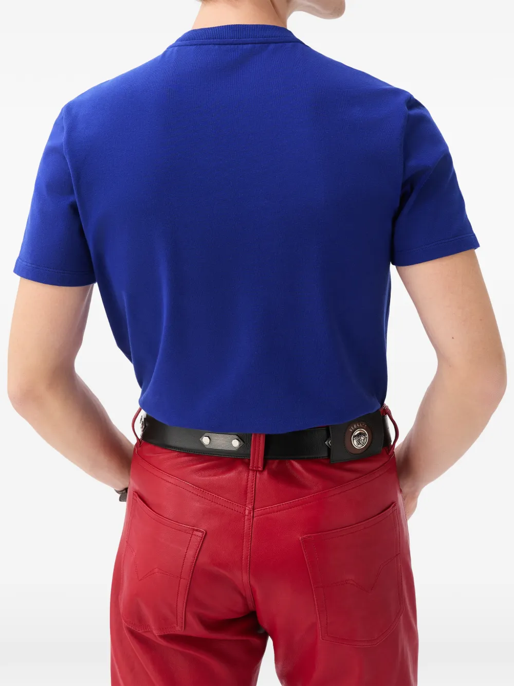 Versace Katoenen jersey T-shirt Blauw