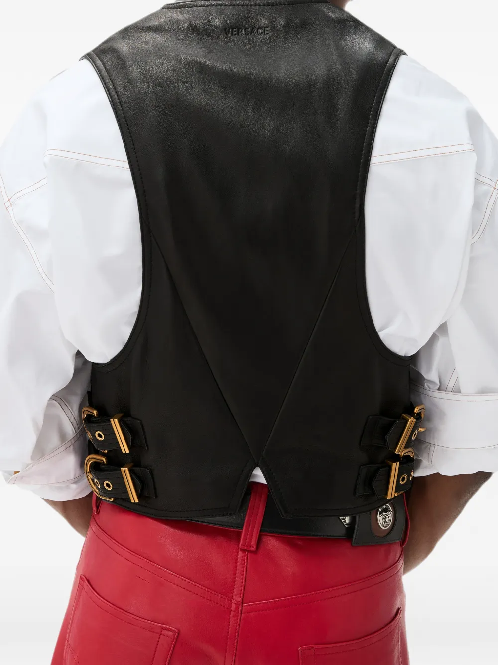 Versace Nappa top Zwart
