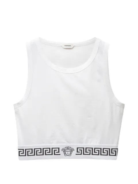 Versace cotton-jersey crop top