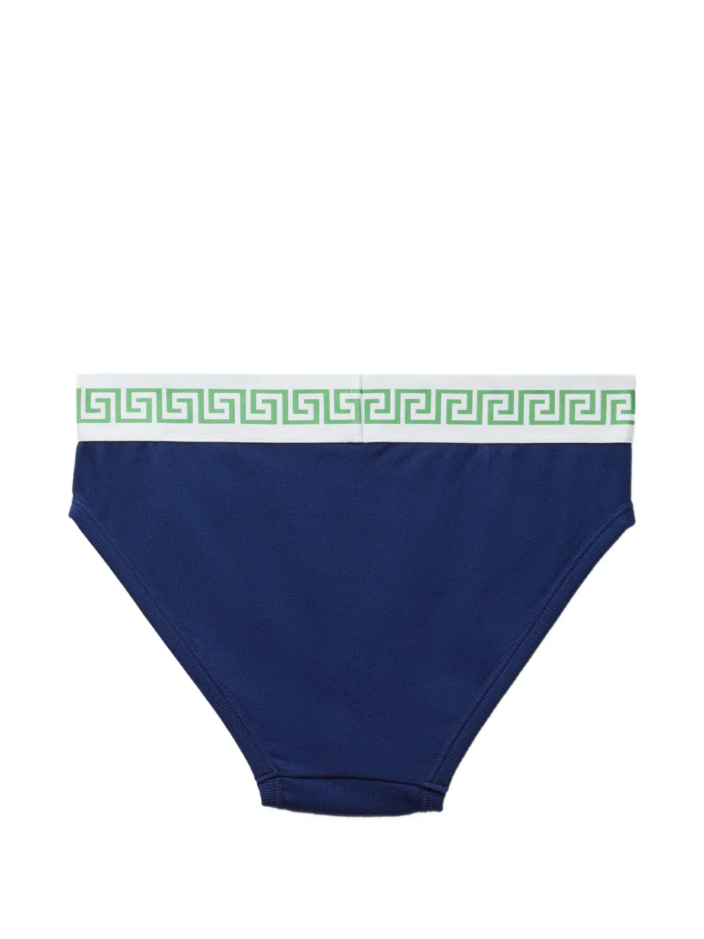Versace Geribbelde slip van katoenen-jersey Blauw