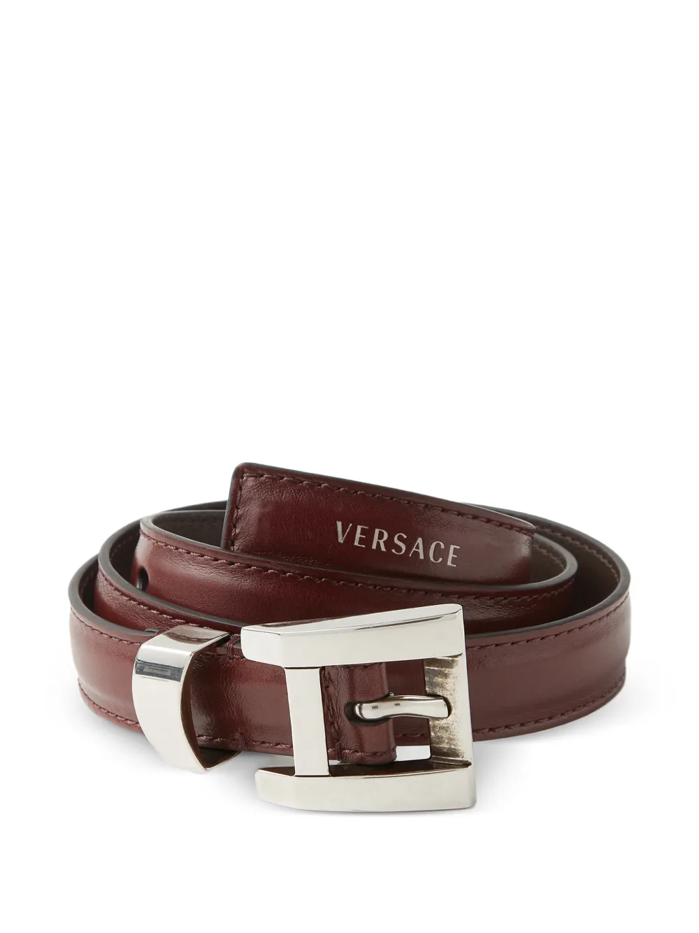 Versace Cintura in pelle 2cm - Marrone
