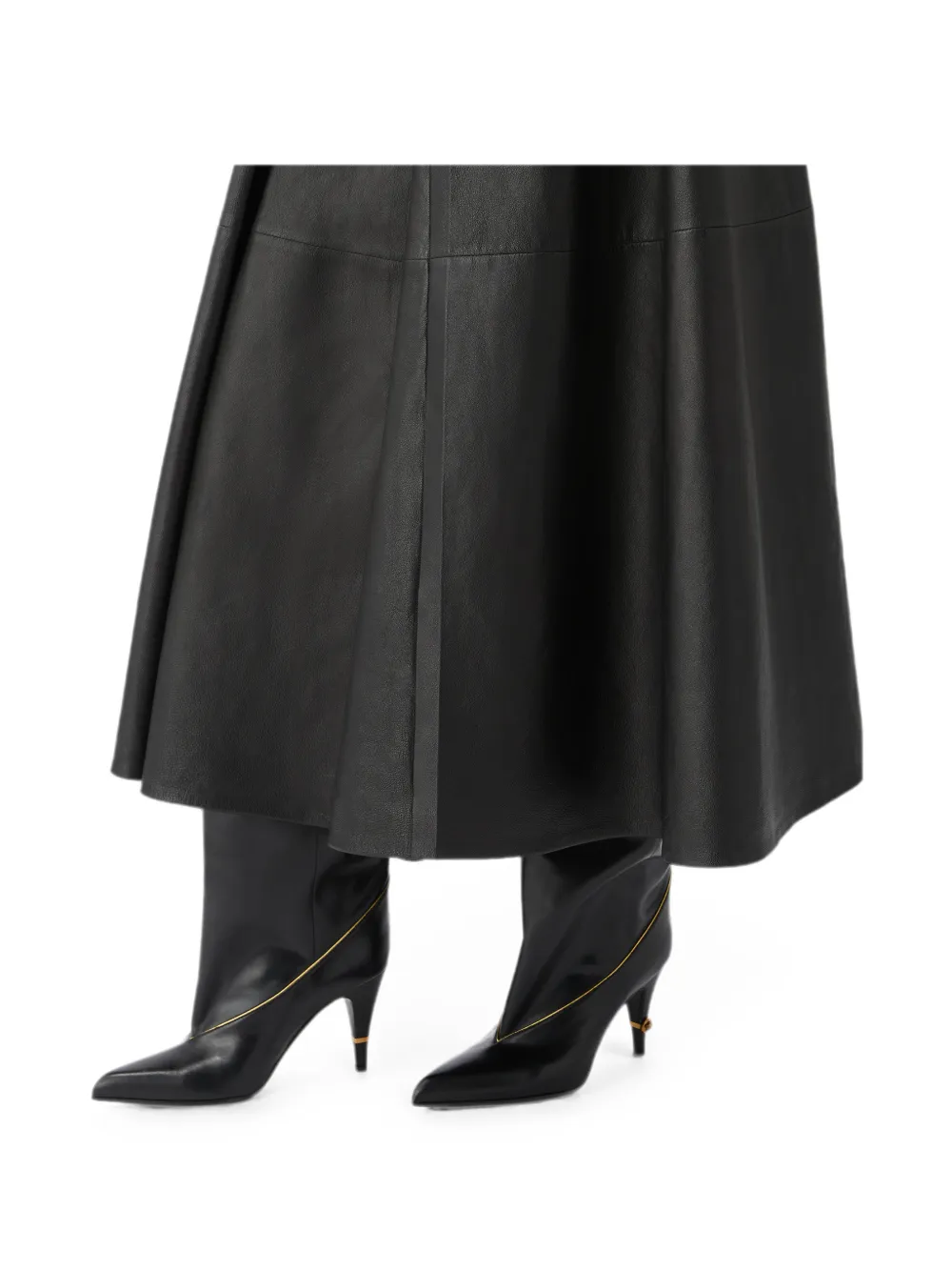 Versace Gianni nappa knielaarzen 90 mm Zwart