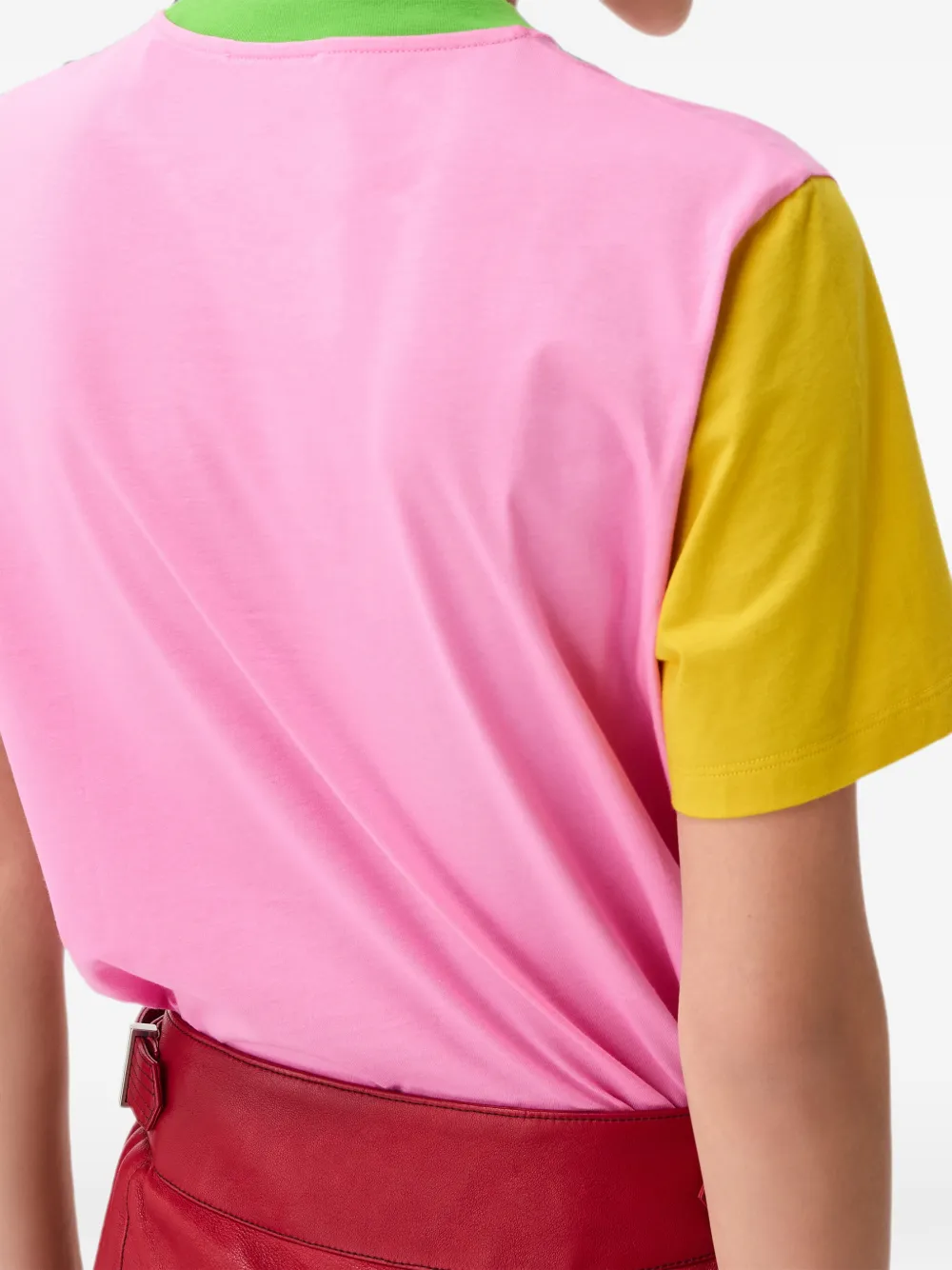 Versace Katoenen-jersey T-shirt met print Roze