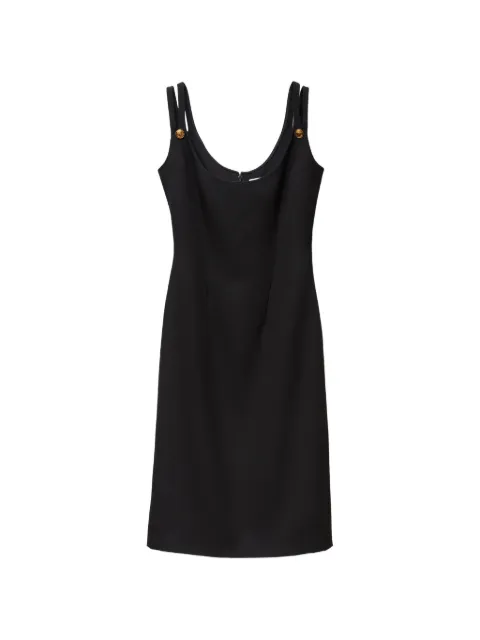 Versace Vestido midi de lã granulada
