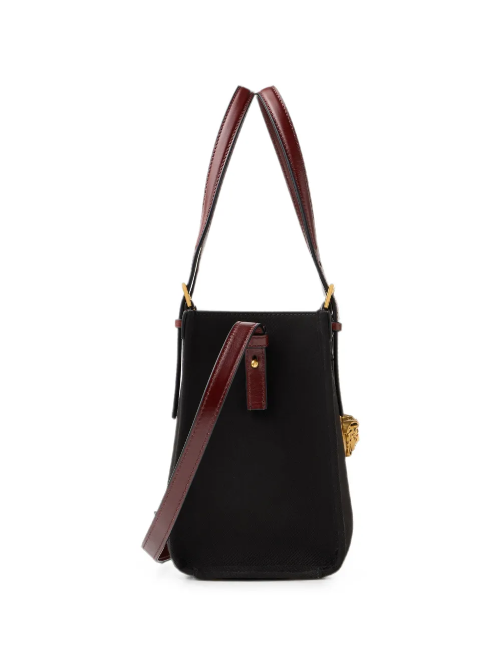 Versace Rivière canvas mini-shopper Zwart