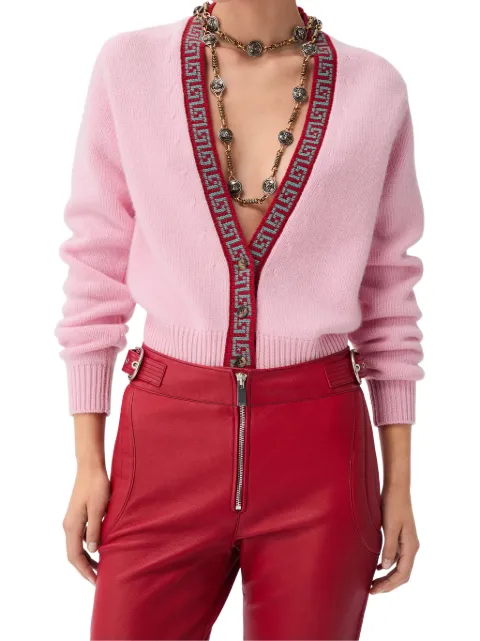 Versace wool & cashmere knit cardigan