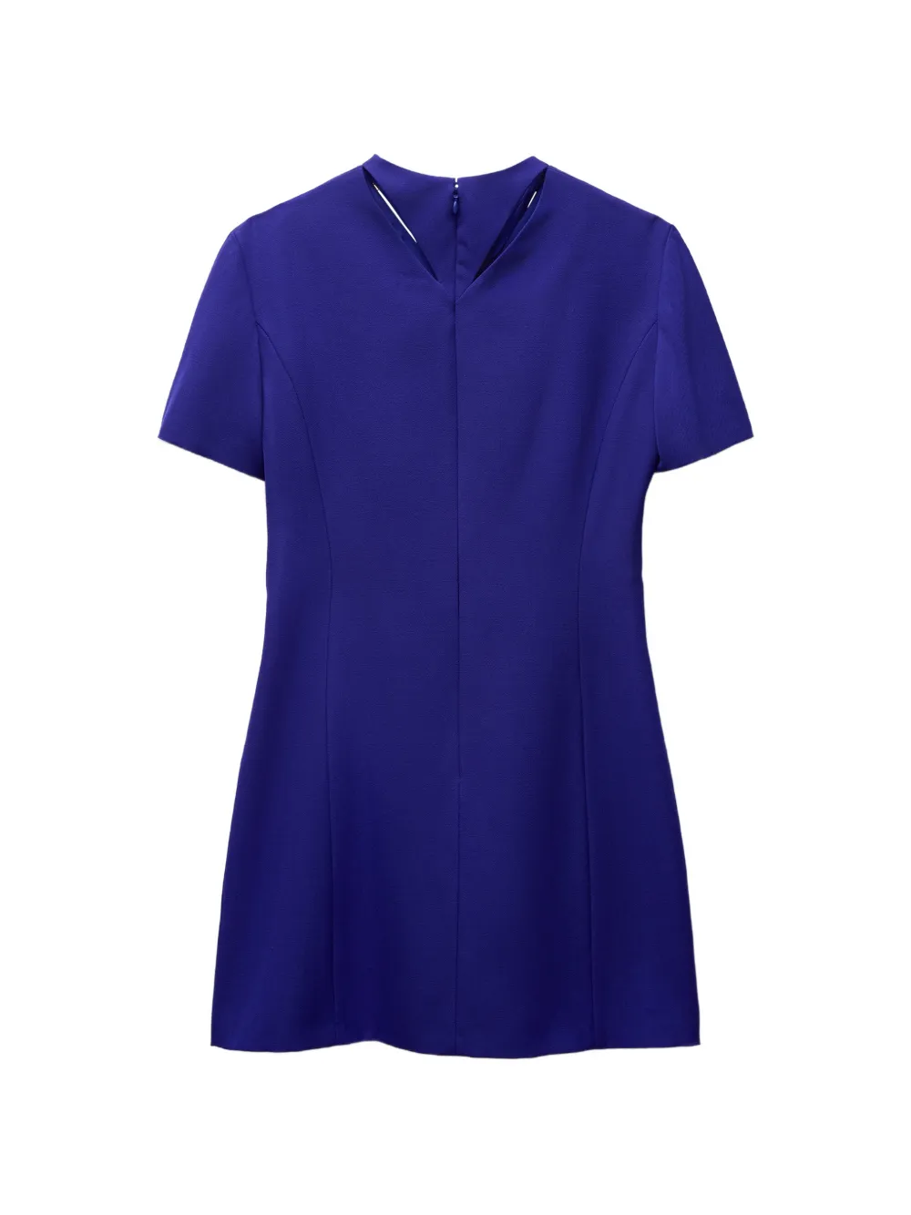 Versace Grain de Poudre wollen mini-jurk Blauw