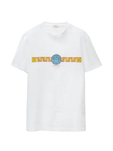 Versace printed cotton-jersey slim T-shirt