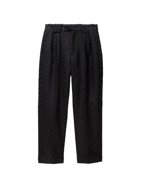 Versace pinstripe wool dress trousers