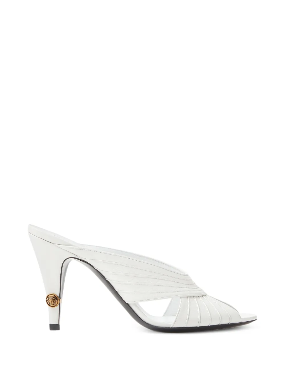 Versace Gianni nappa muiltjes 90 mm Wit