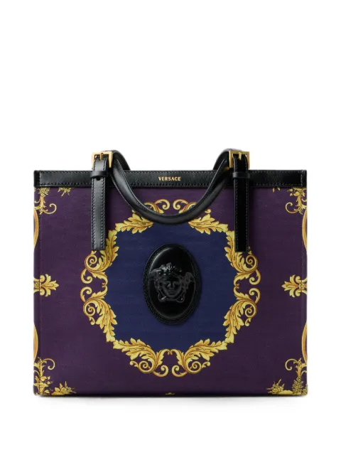 Versace Rivière printed canvas tote