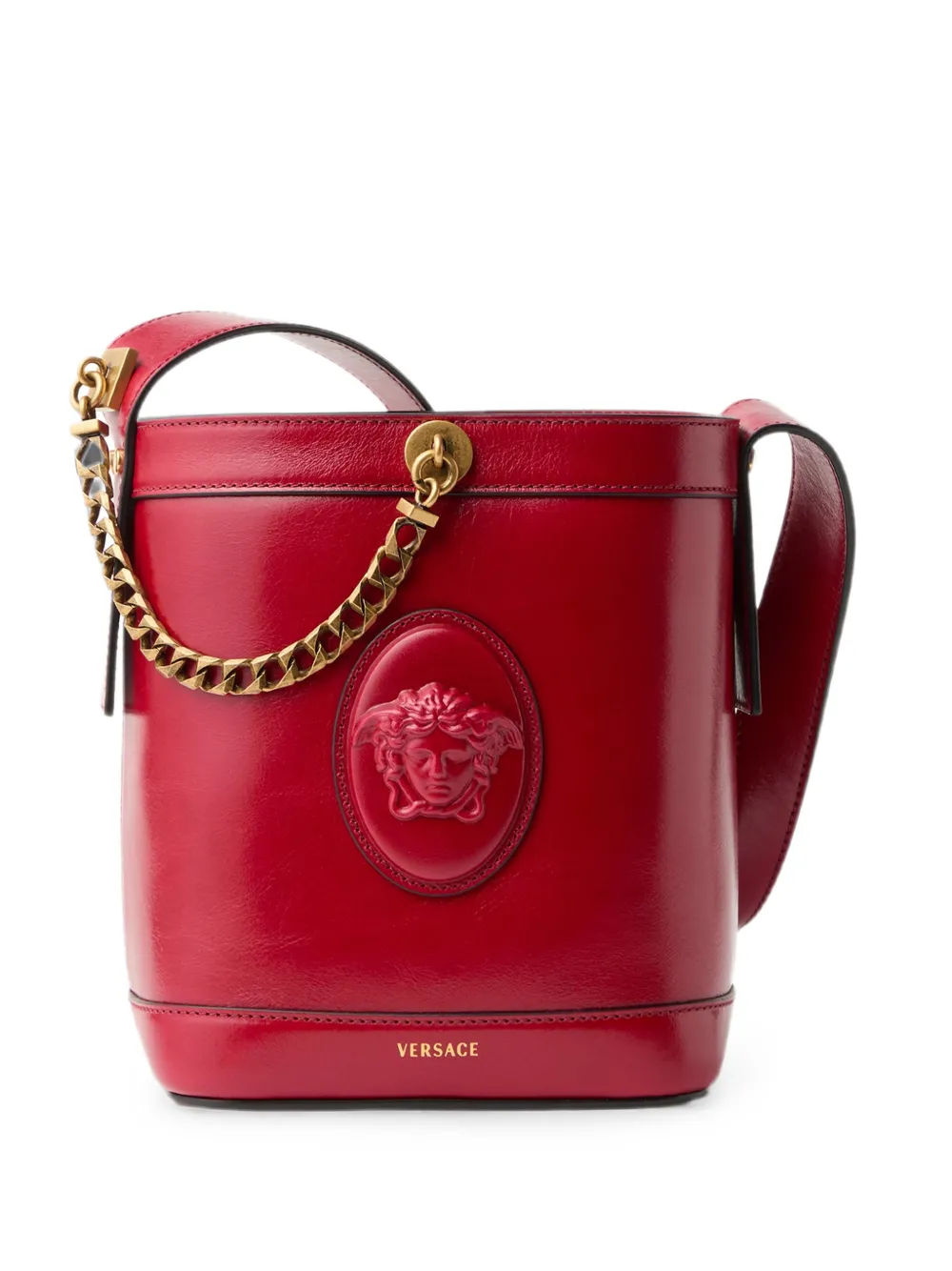Versace Medusa '95 Beuteltasche mit Kette - Rot