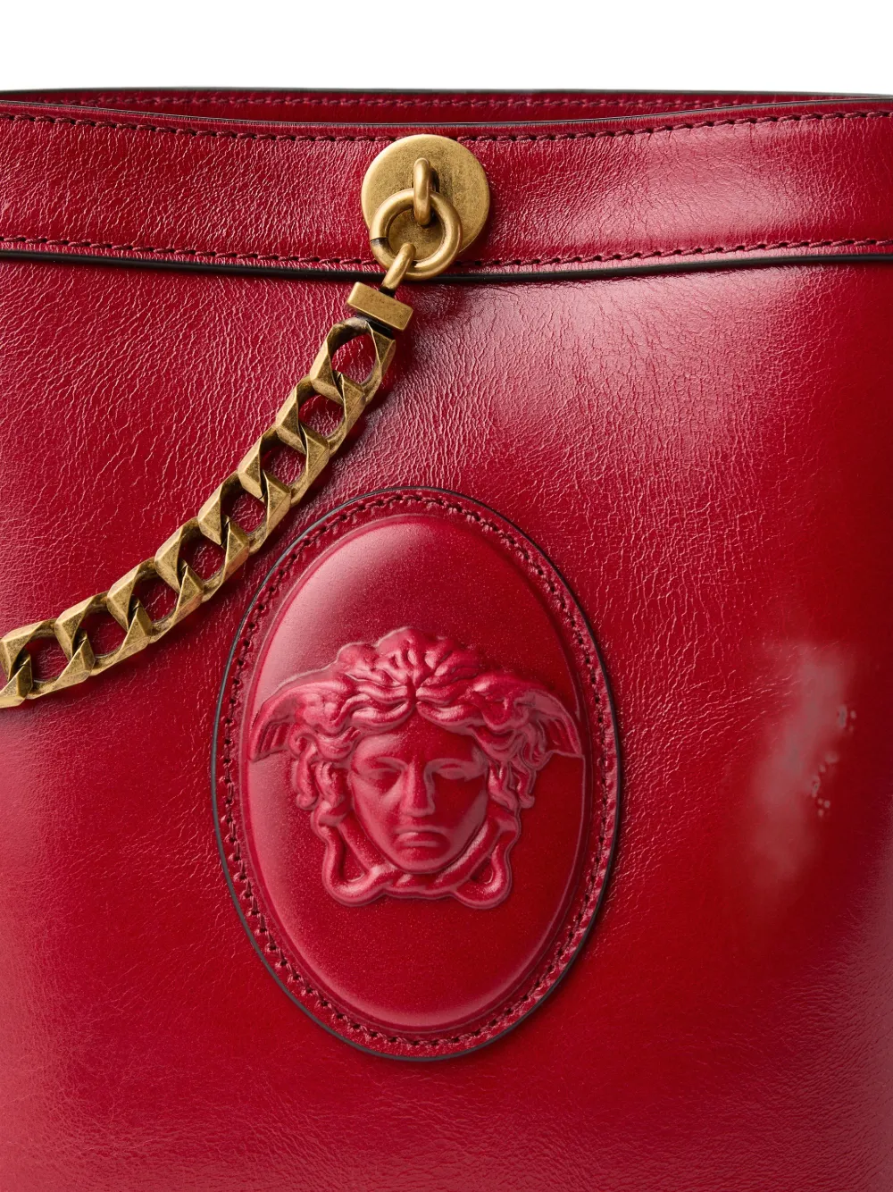 Versace Pivot mini-bucket-tas Rood