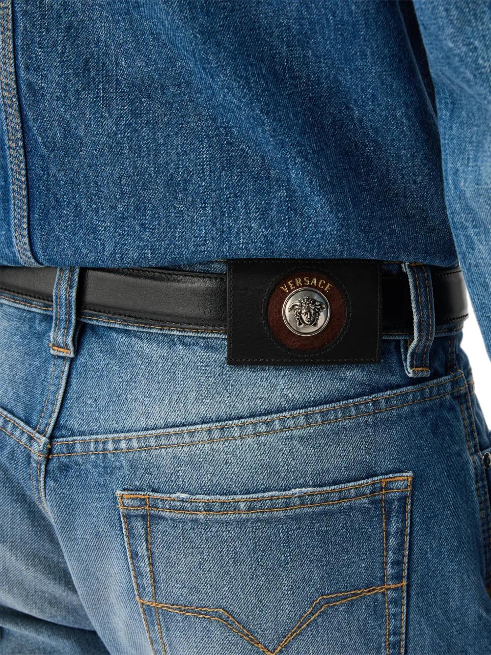 Versace Straight jeans Blauw
