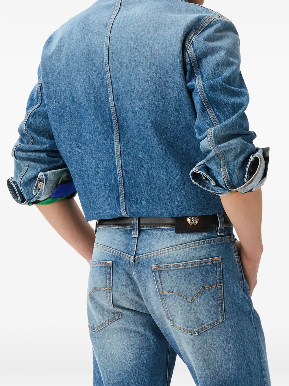 Versace Straight jeans Blauw