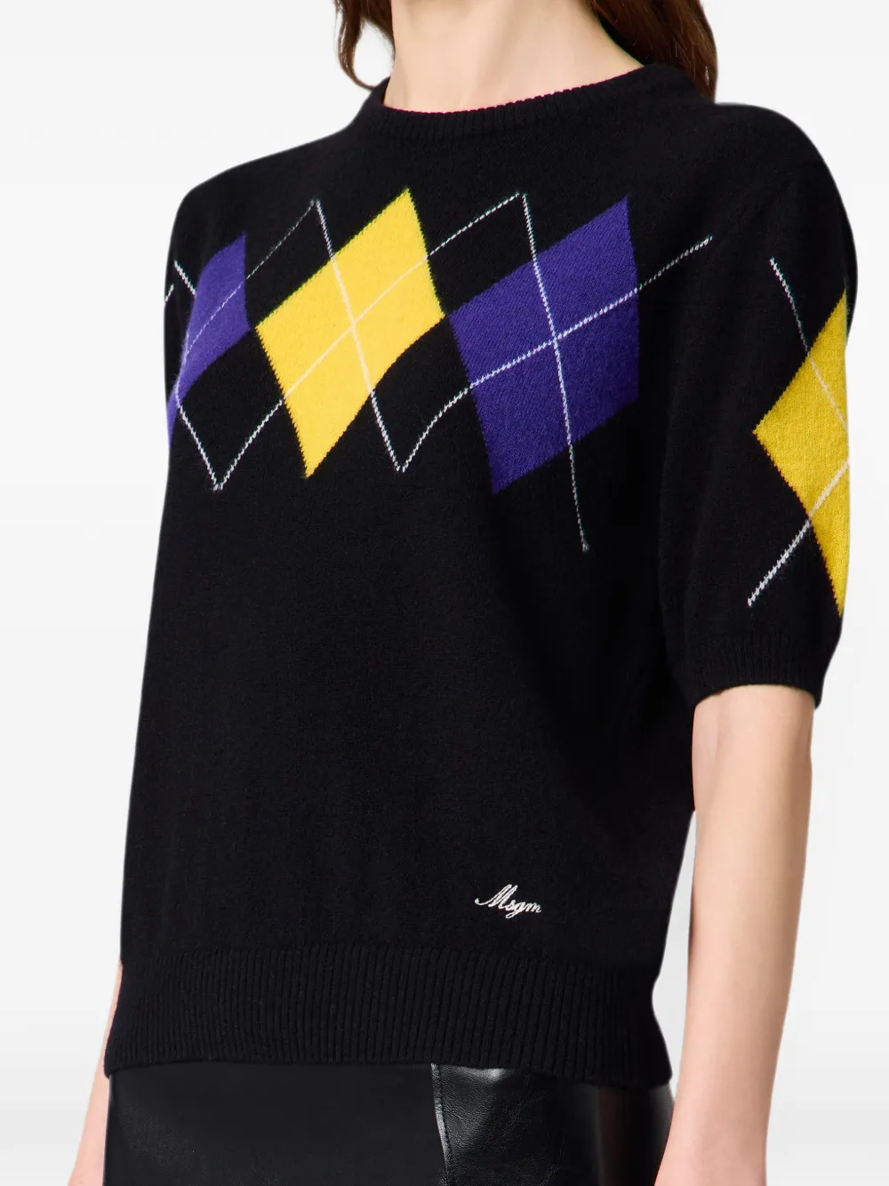 MSGM Trui met korte mouwen Zwart