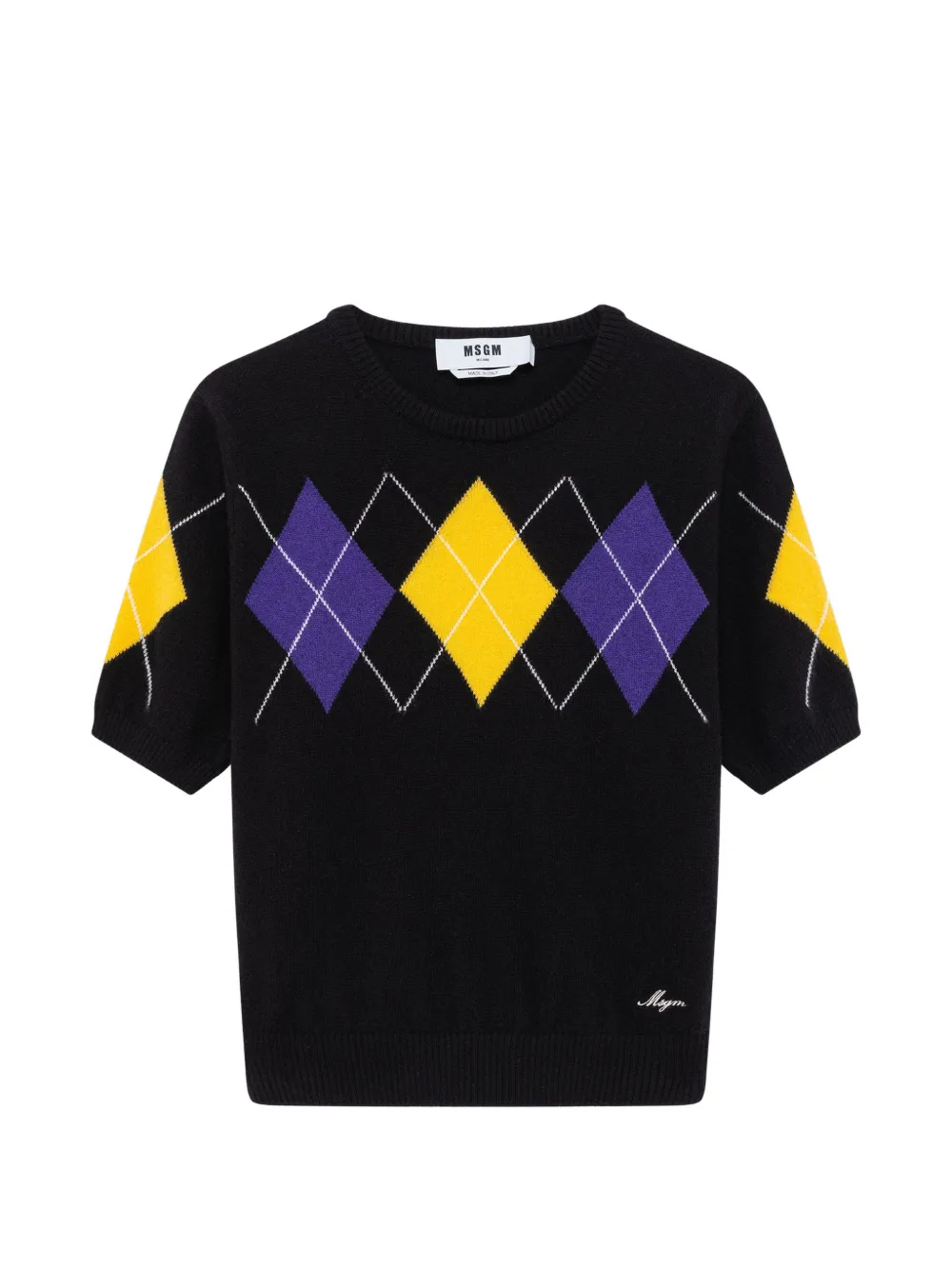 MSGM short-sleeve sweater - Nero