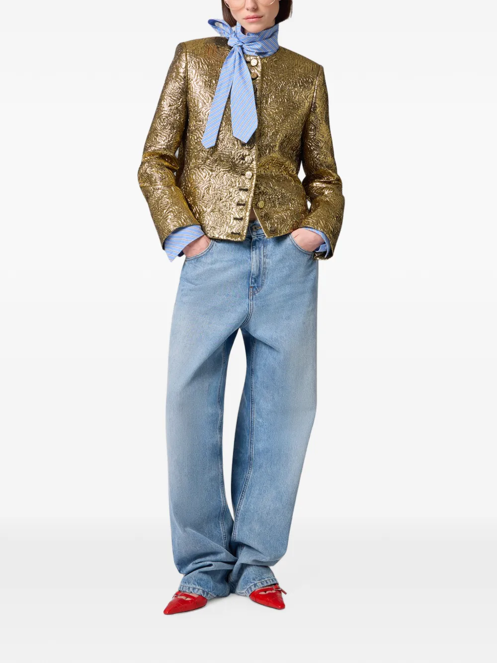 MSGM Straight jeans Blauw