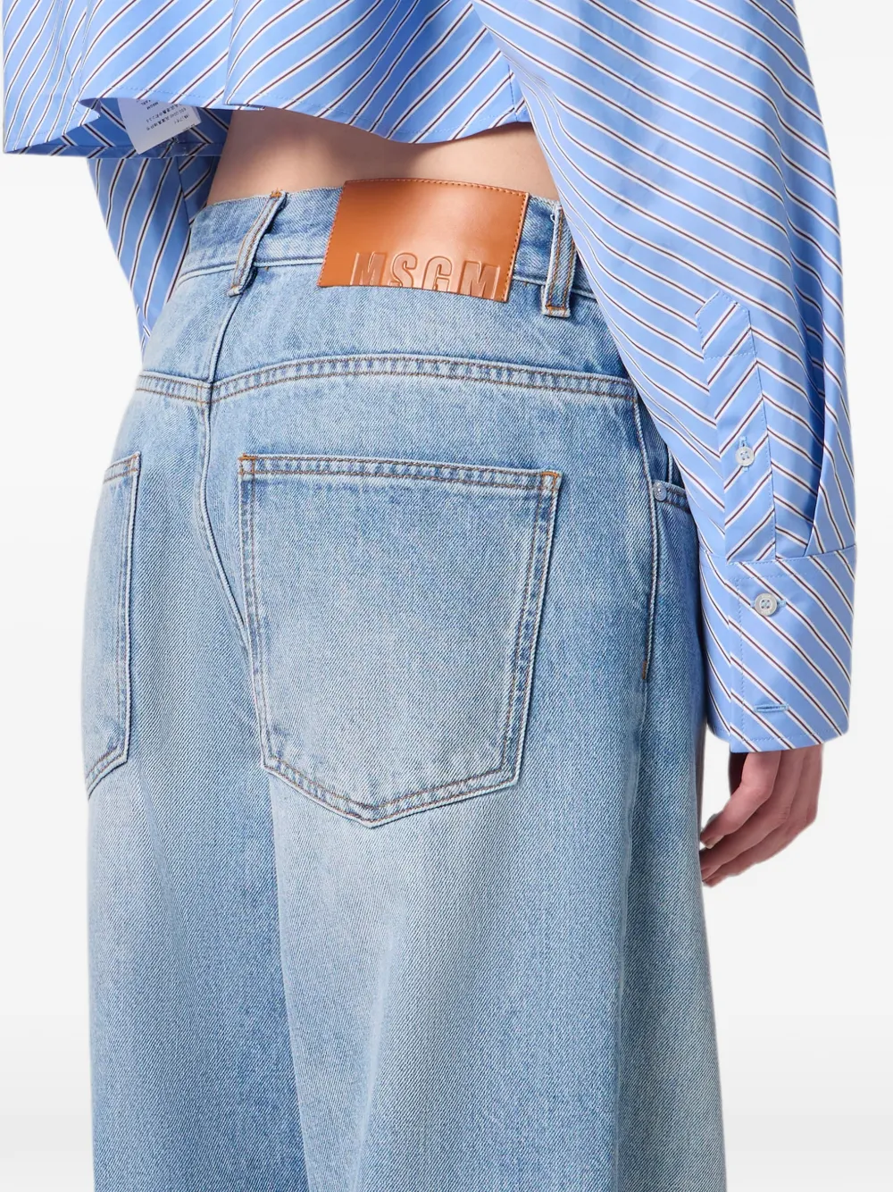 MSGM Straight jeans Blauw