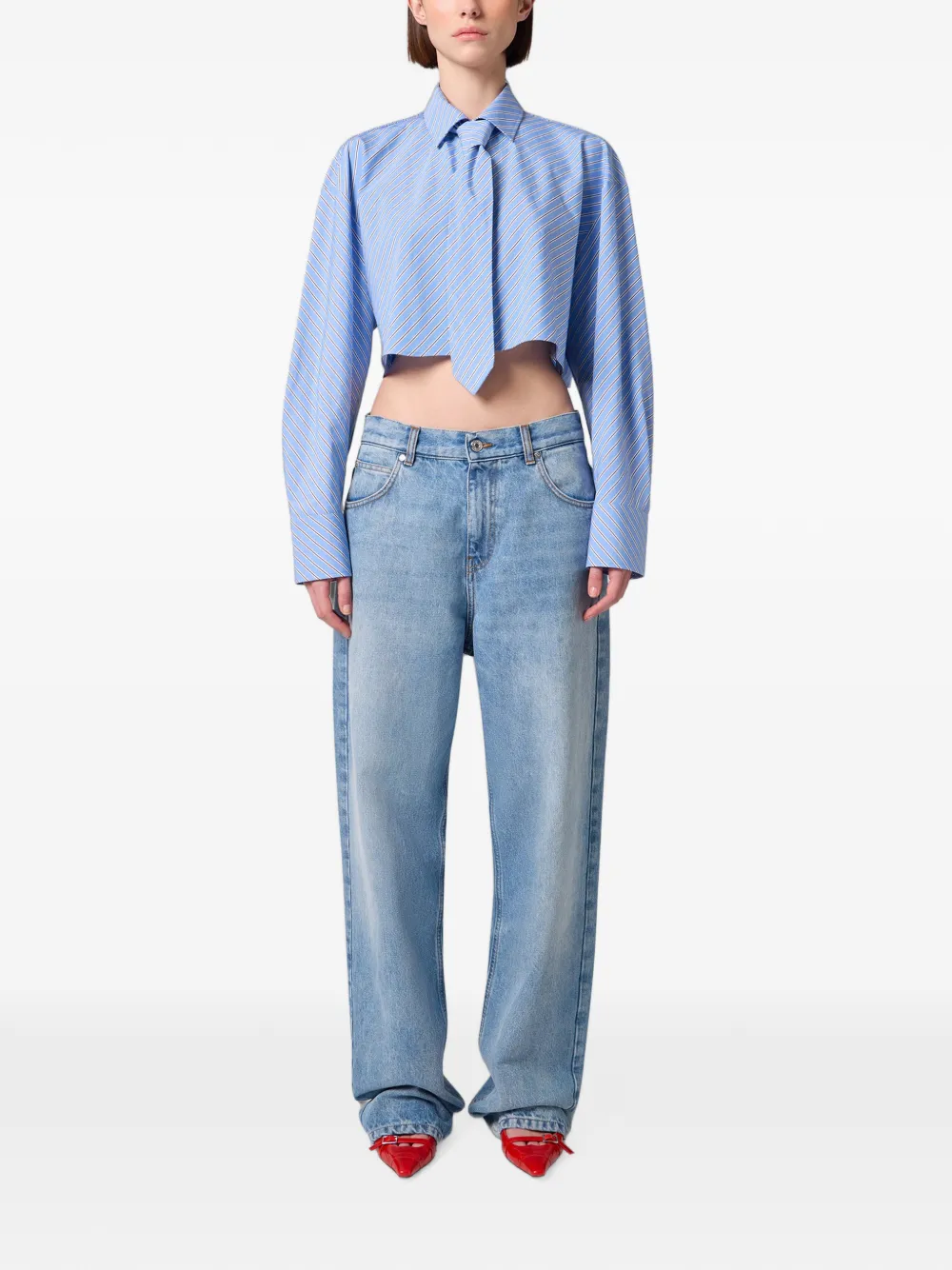 MSGM Straight jeans Blauw