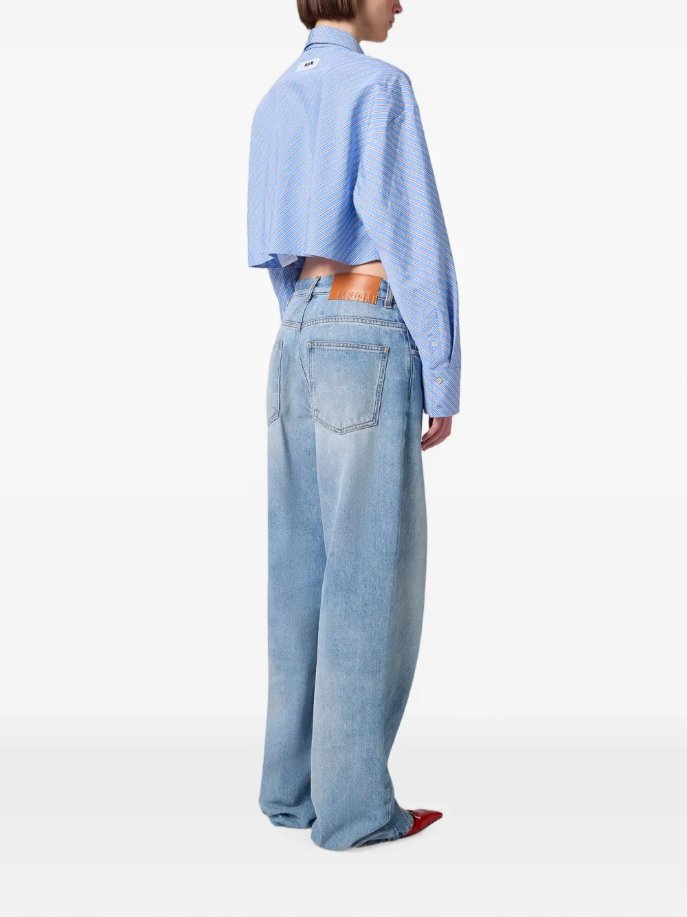 MSGM Straight jeans Blauw
