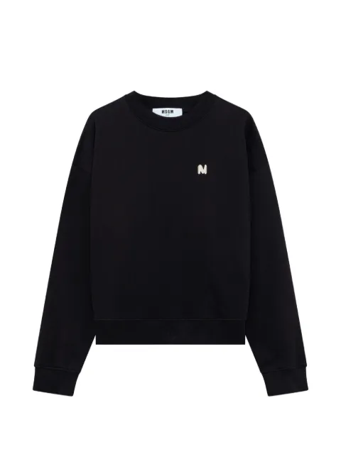 MSGM logo-patch sweatshirt