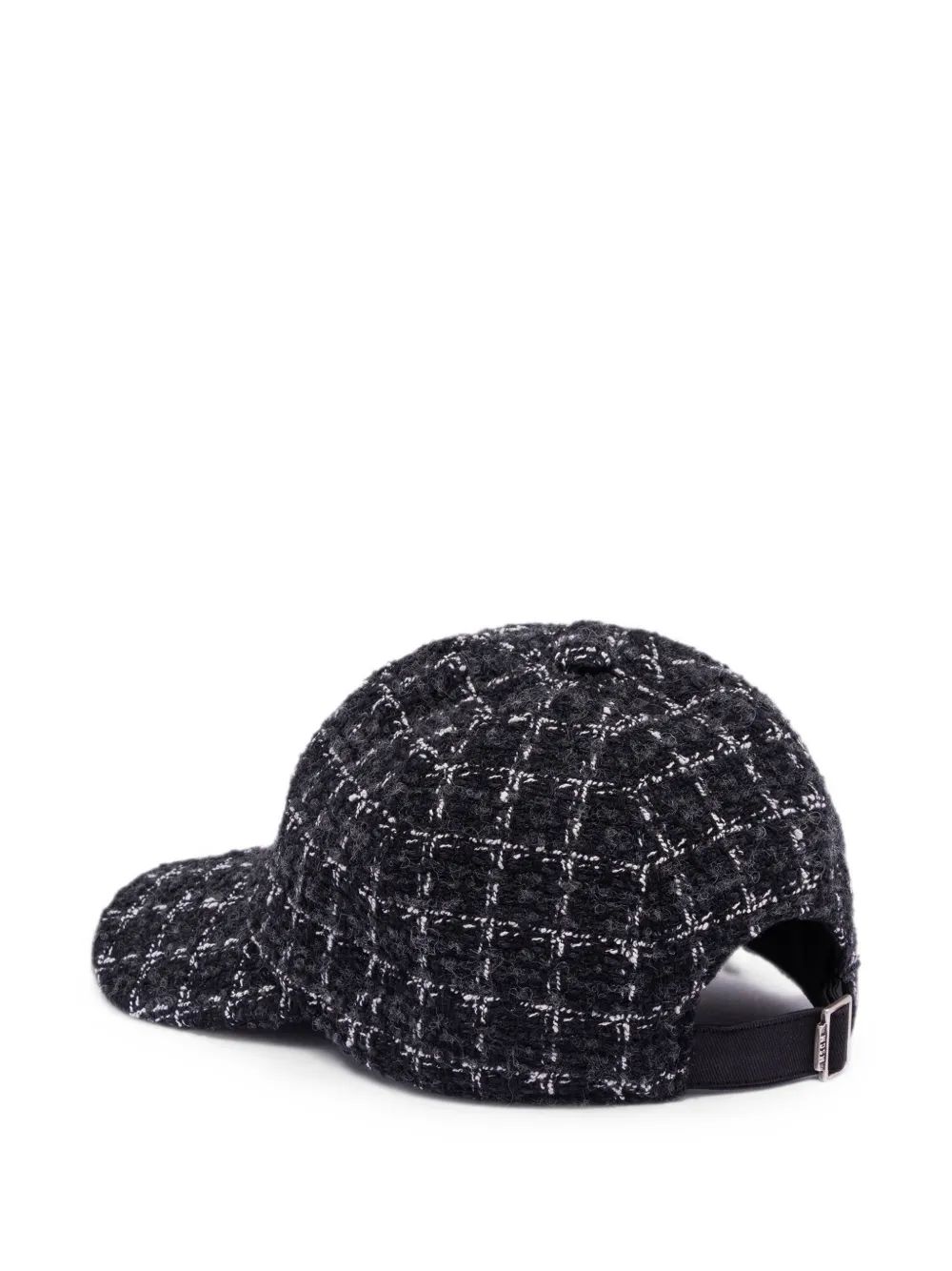 MSGM Honkbalpet met geborduurd logo en tweed-effect Zwart