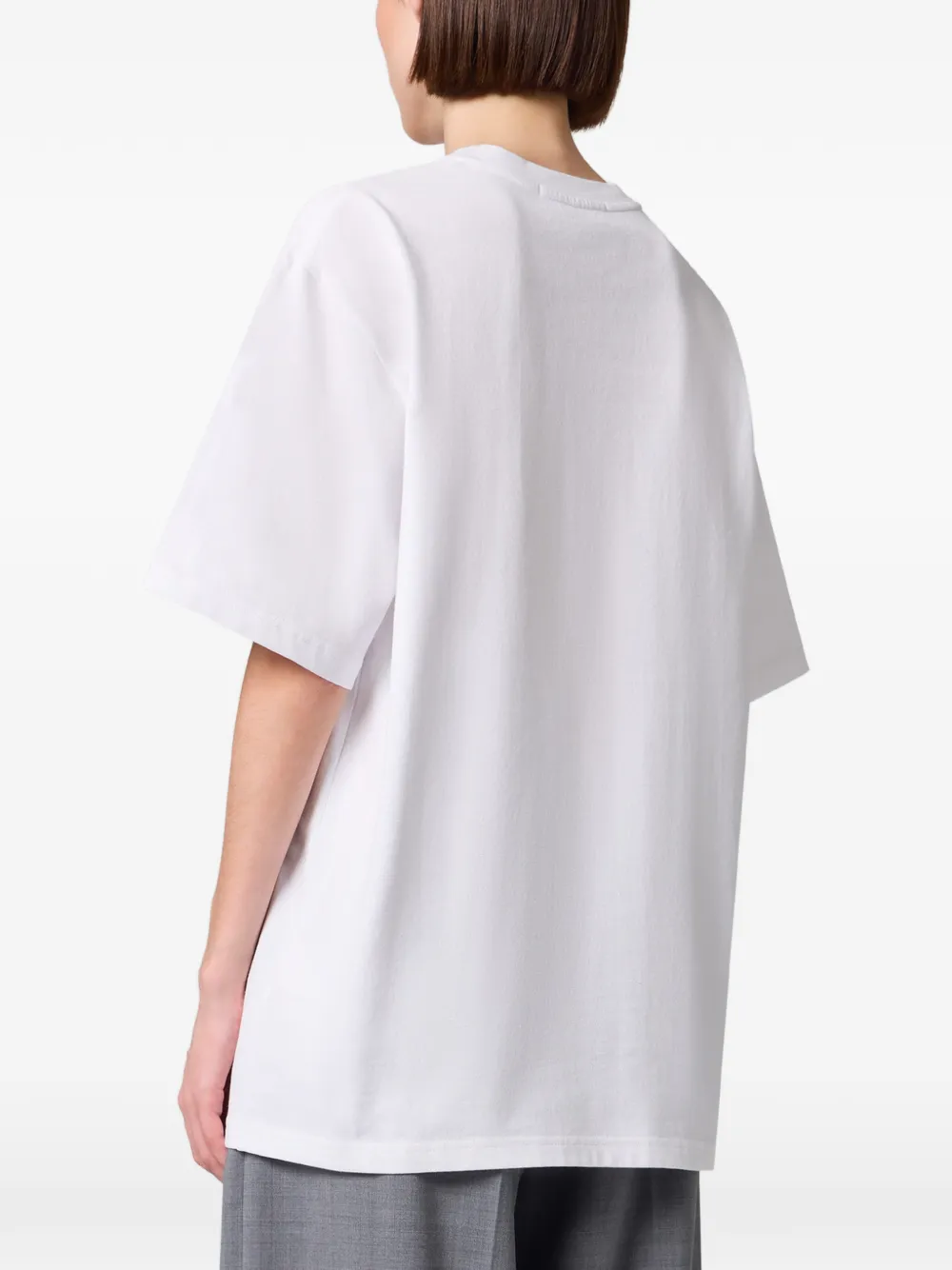 MSGM T-shirt verfraaid met stras Wit